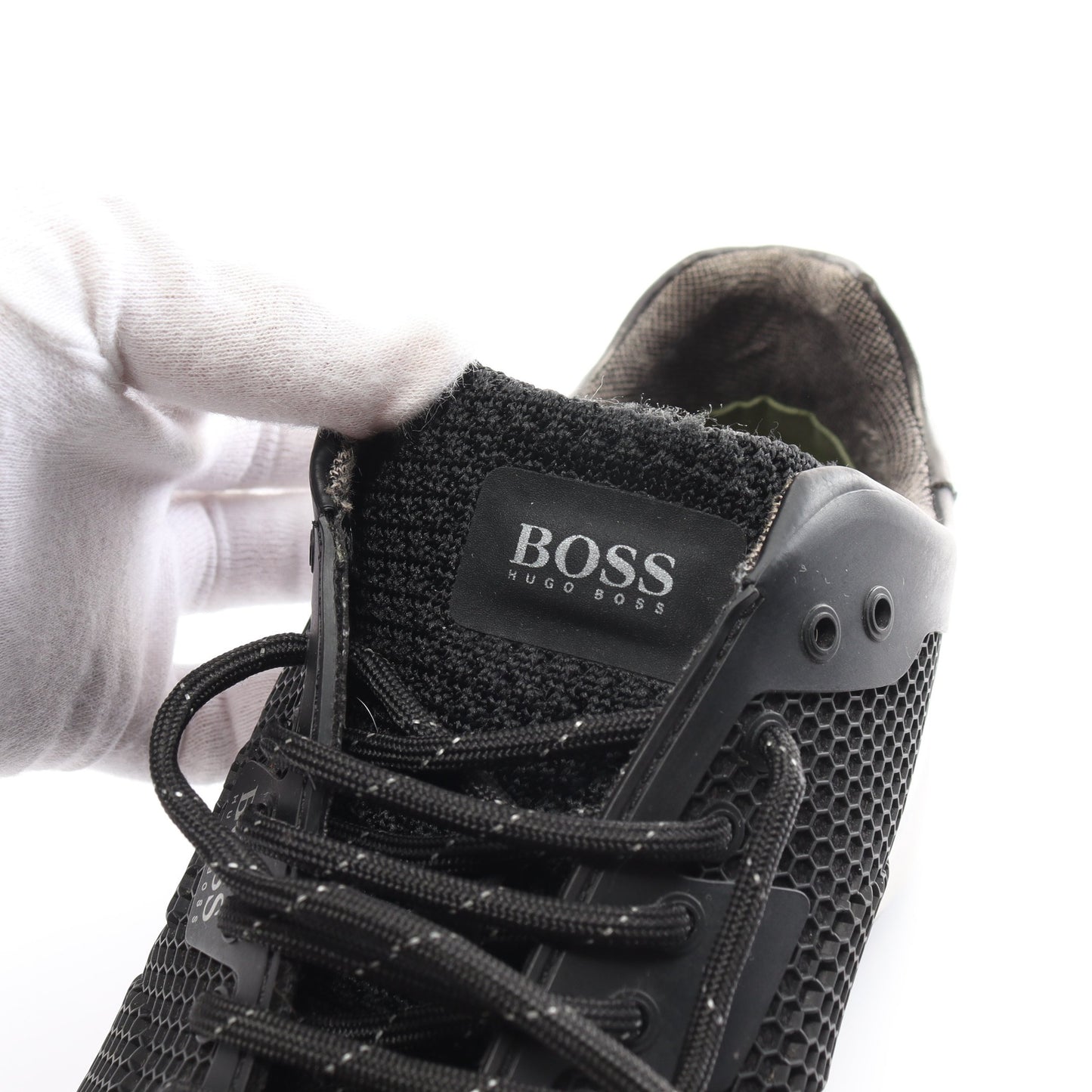 スニーカー ラバー ファブリック ブラック ヒューゴボス シューズ HUGO BOSS