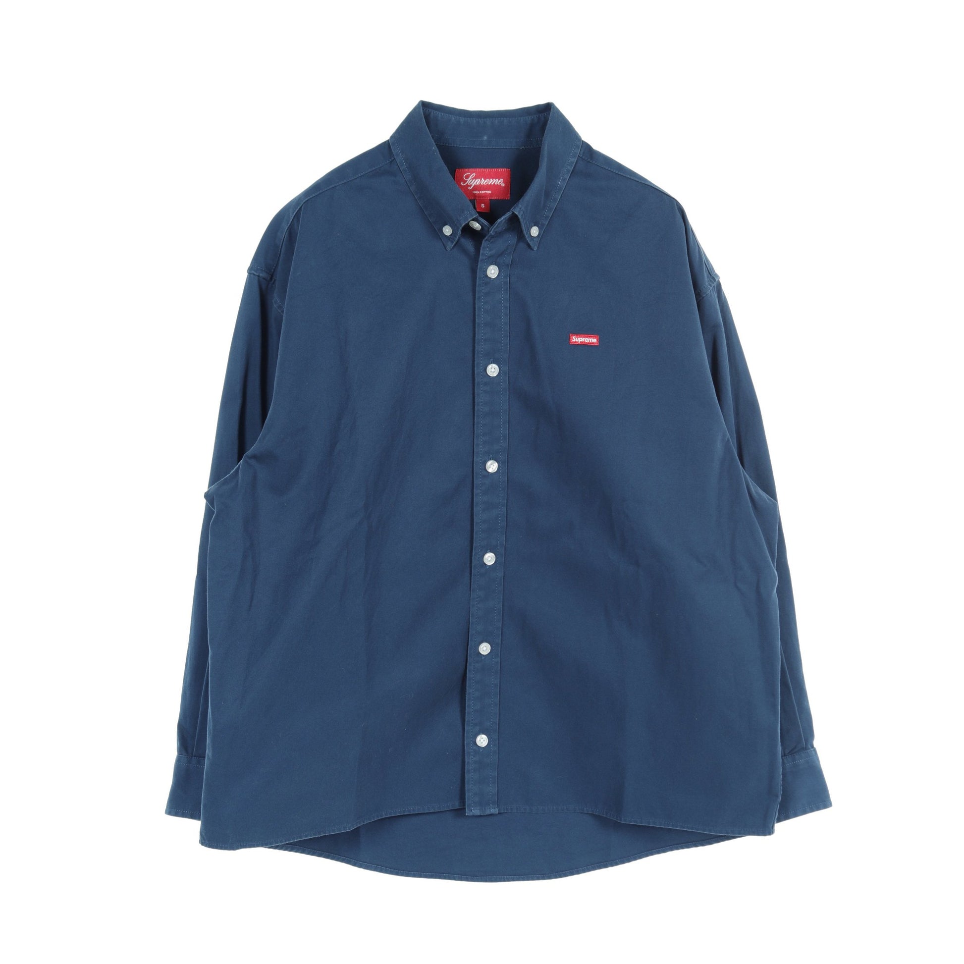 Small Box Shirt シャツ コットン ネイビー 23AW シュプリーム トップス Supreme