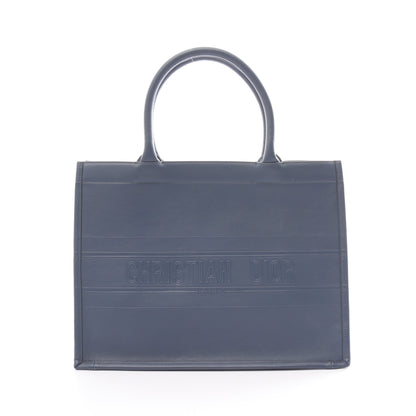 BOOK TOTE ブックトート ミディアム ハンドバッグ トートバッグ レザー ブルーグレー クリスチャンディオール バッグ Christian Dior