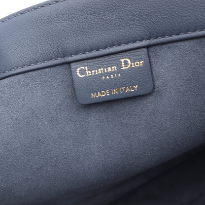 BOOK TOTE ブックトート ミディアム ハンドバッグ トートバッグ レザー ブルーグレー クリスチャンディオール バッグ Christian Dior