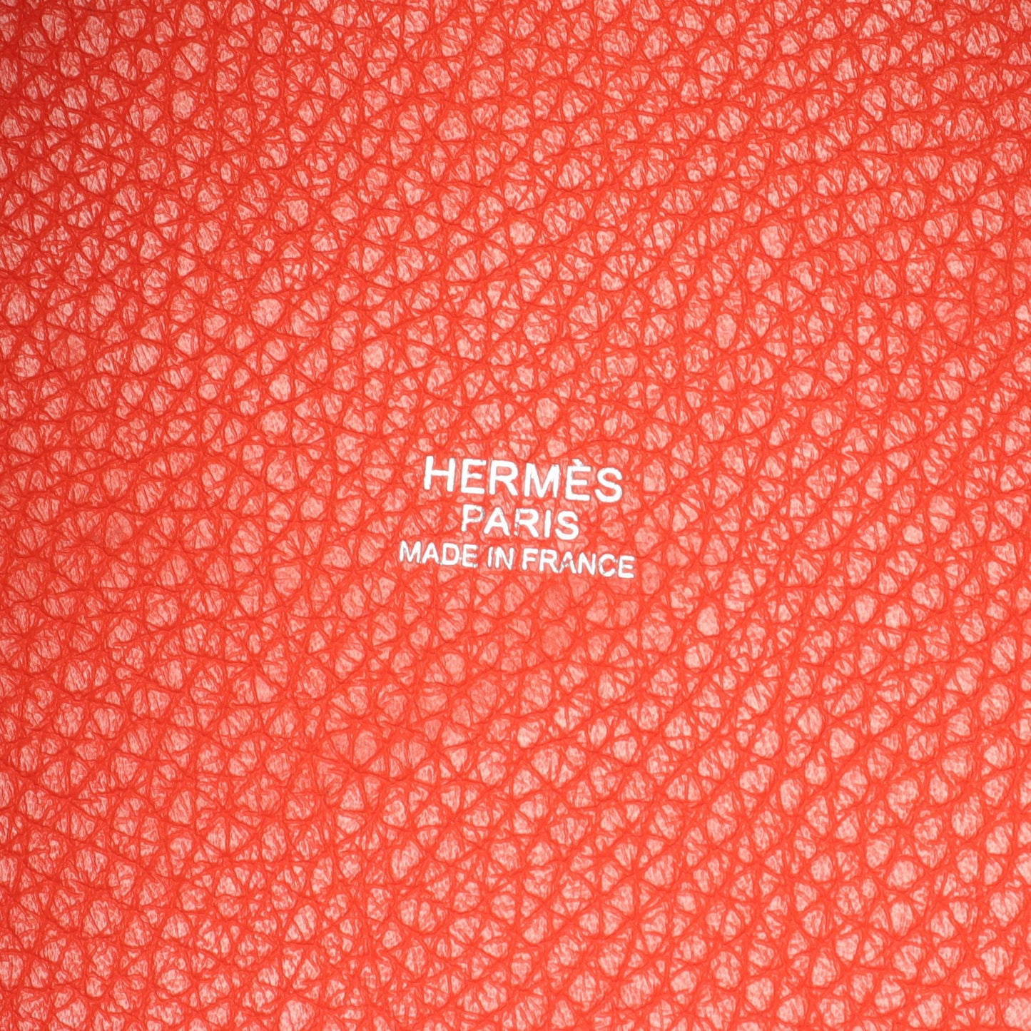 ピコタンロックPM カプシーヌ ハンドバッグ トリヨンクレマンス オレンジ シルバー金具 T刻印 エルメス バッグ HERMES