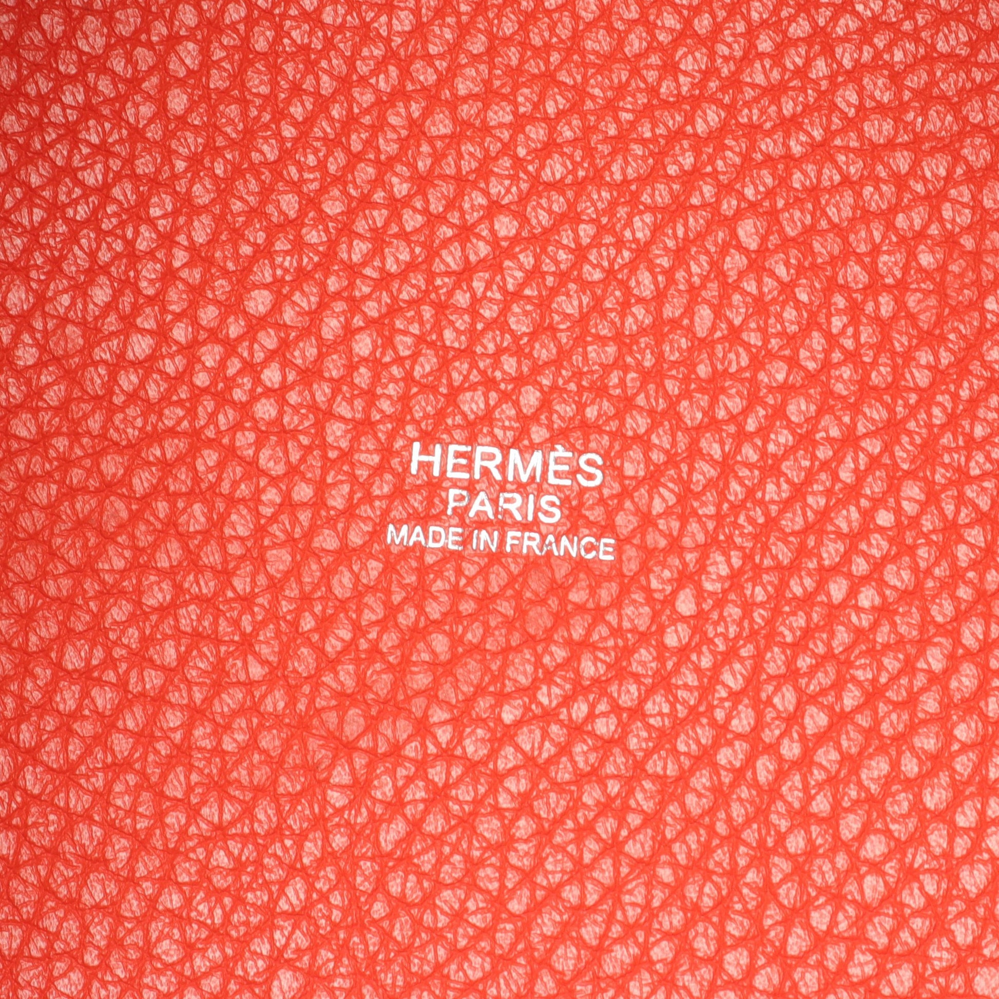 ピコタンロックPM カプシーヌ ハンドバッグ トリヨンクレマンス オレンジ シルバー金具 T刻印 エルメス バッグ HERMES