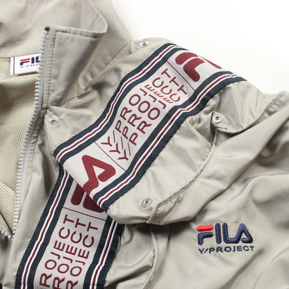 Y/PROJECT × FILA Pop Up Track Jacket アノラックジャケット ブルゾン ナイロン ライトグレー ワイプロジェクト アウター Y/PROJECT