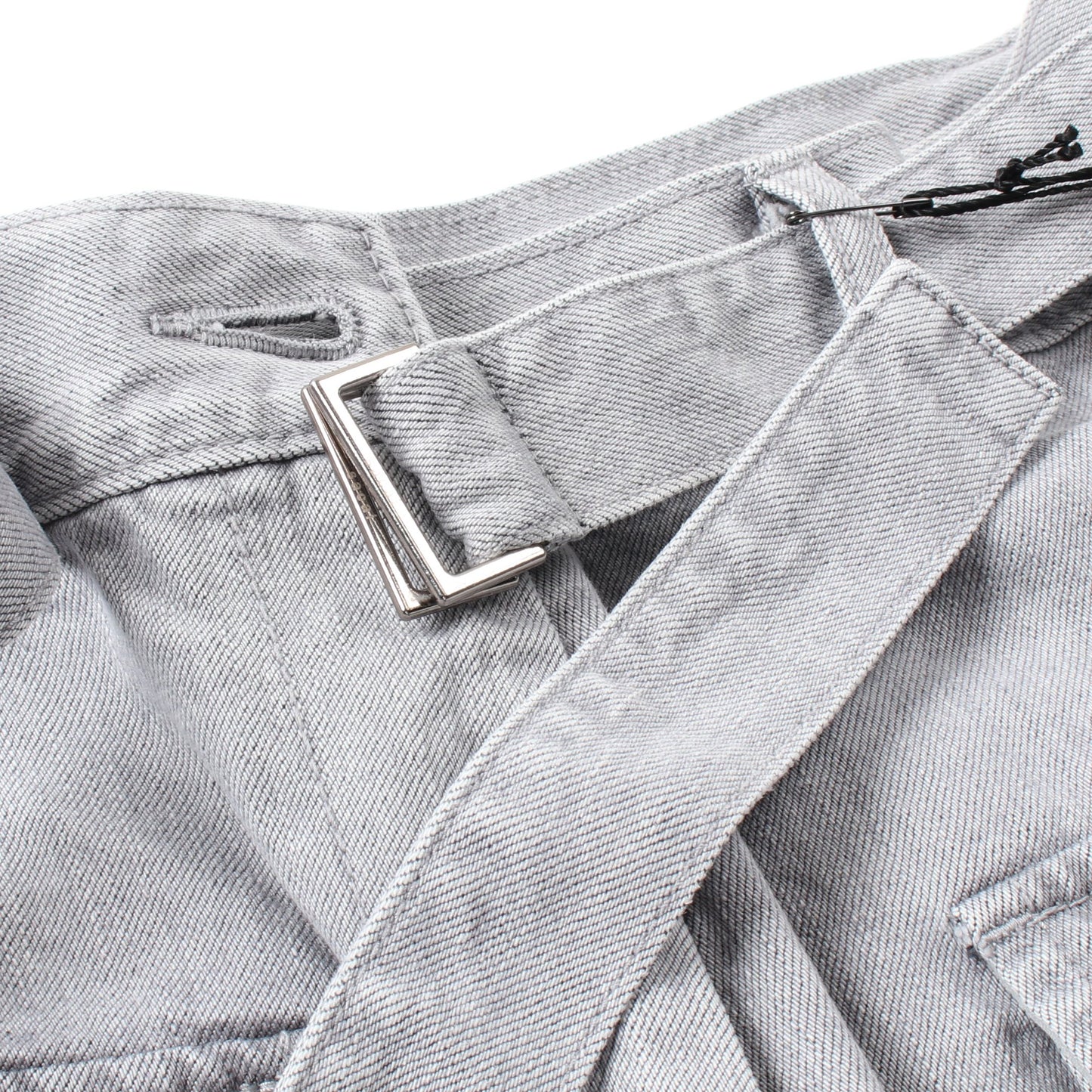 ショート カーゴパンツ コットン ライトグレー カットオフ サカイ ボトムス Sacai