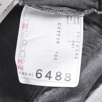ショート カーゴパンツ コットン ライトグレー カットオフ サカイ ボトムス Sacai
