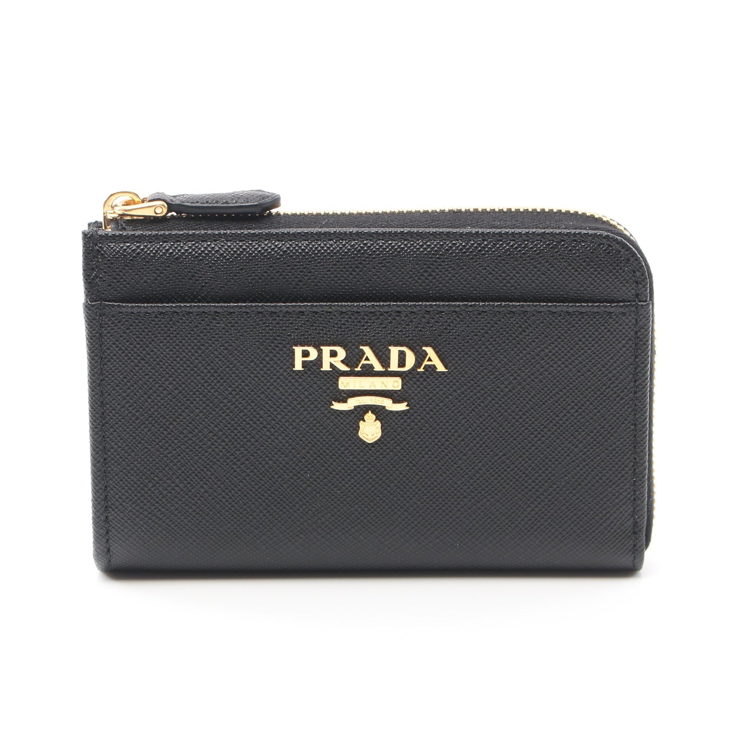 コインケース サフィアーノレザー ブラック キーリング付き プラダ 財布・小物 PRADA