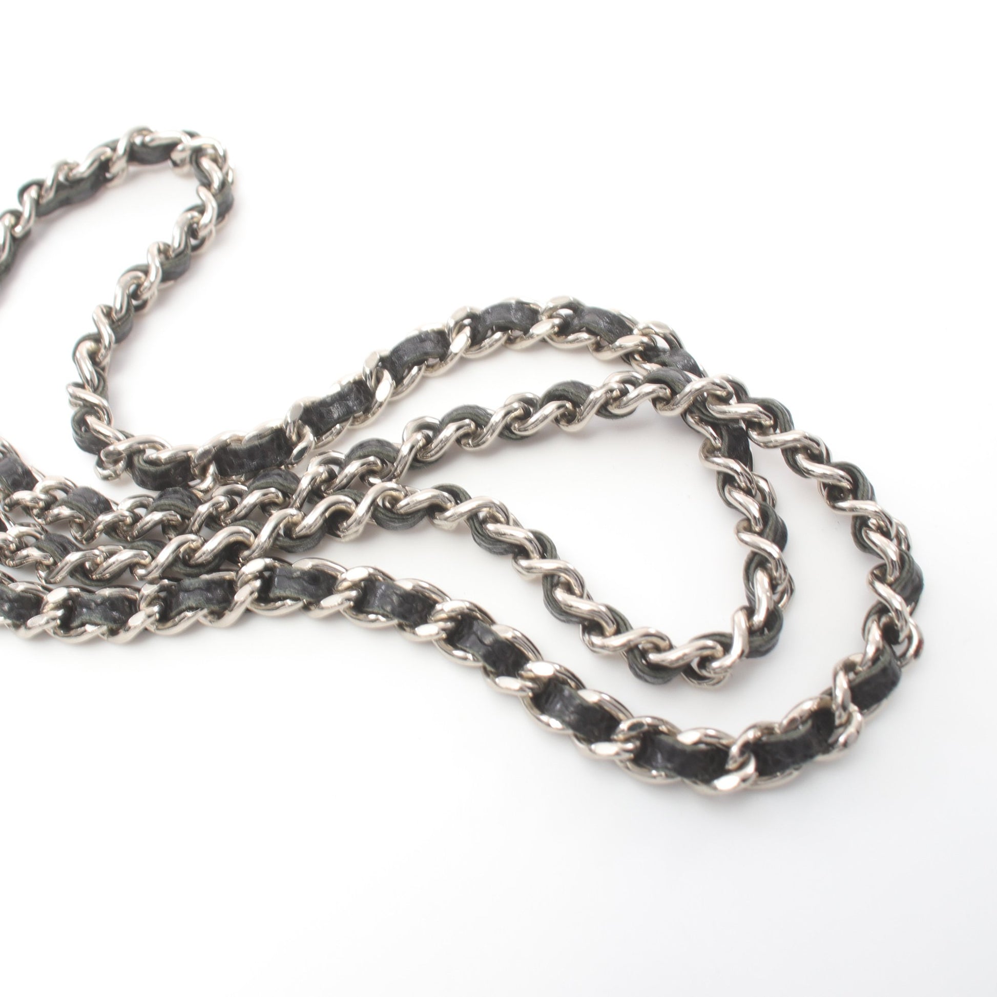 ココマーク チェーンウォレット キャビアスキン ブラック シルバー金具 シャネル バッグ CHANEL