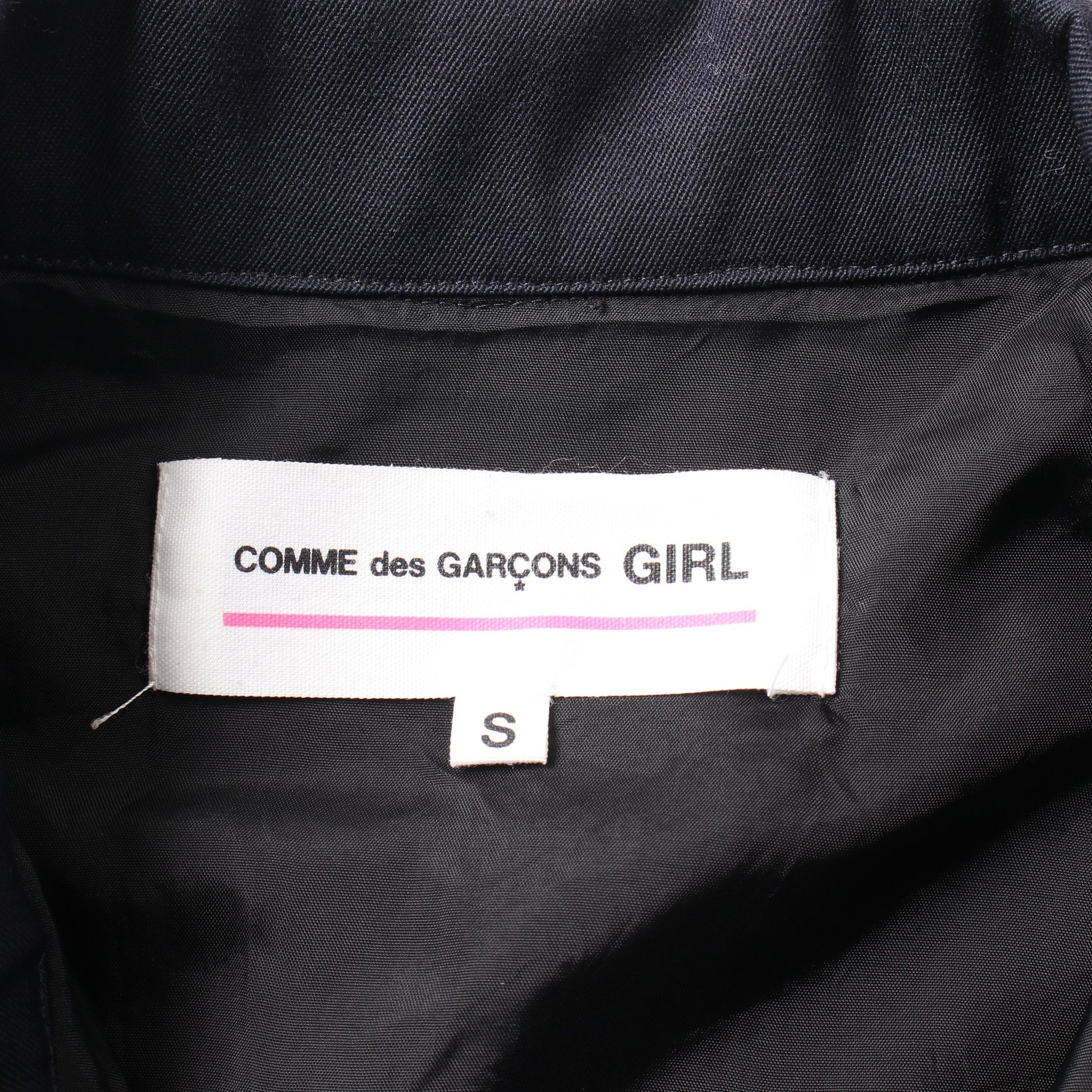 ジャケット ウール ダークネイビー コムデギャルソンガール アウター COMME des GARCONS GIRL