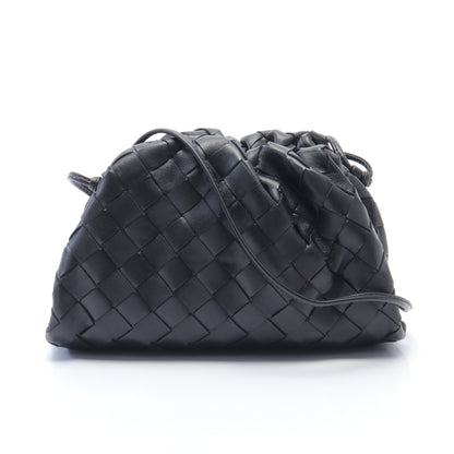 ミニ ザ ポーチ ショルダーバッグ レザー ブラック ボッテガヴェネタ バッグ BOTTEGA VENETA