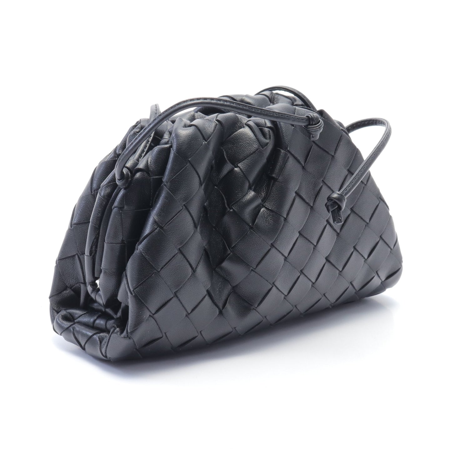 ミニ ザ ポーチ ショルダーバッグ レザー ブラック ボッテガヴェネタ バッグ BOTTEGA VENETA