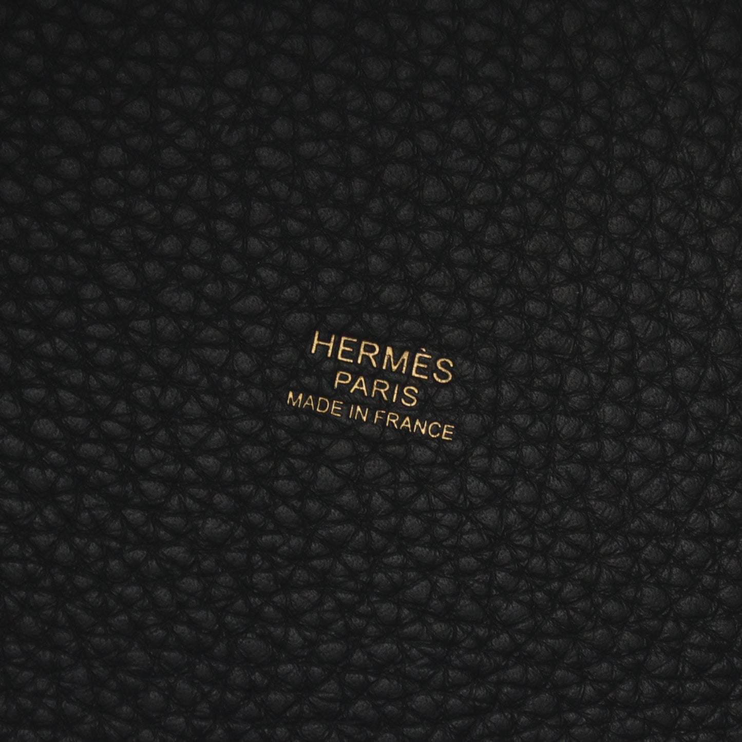 ピコタンロックPM ハンドバッグ トリヨンクレマンス ブラック ゴールド金具 W刻印 エルメス バッグ HERMES