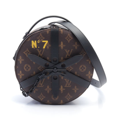 ホイールボックス モノグラム ハンドバッグ PVC レザー ブラウン ブラック 2WAY ルイヴィトン バッグ LOUIS VUITTON