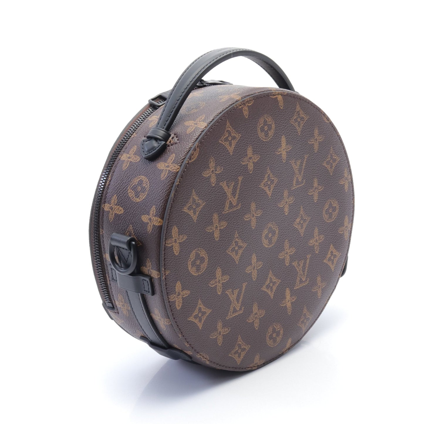 ホイールボックス モノグラム ハンドバッグ PVC レザー ブラウン ブラック 2WAY ルイヴィトン バッグ LOUIS VUITTON