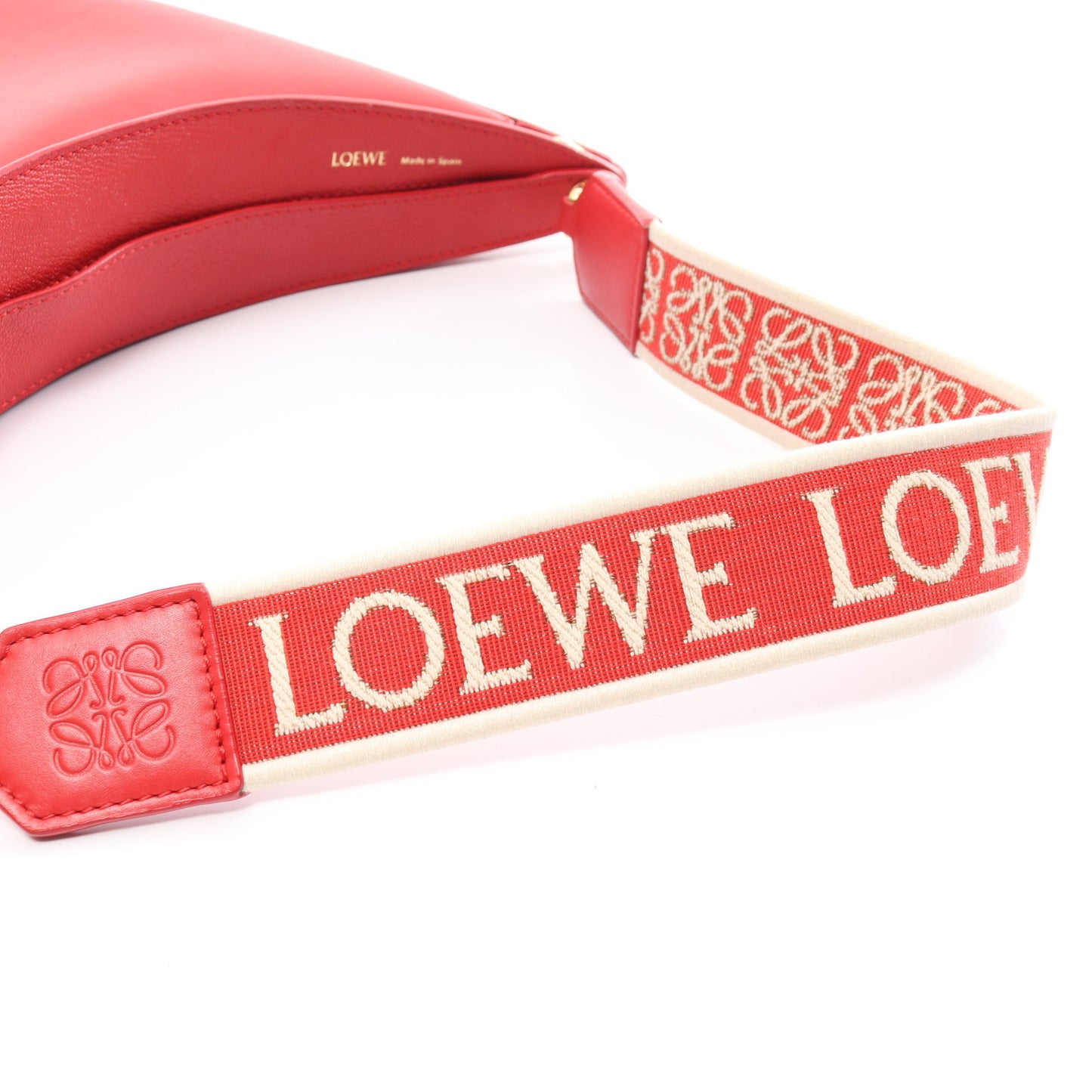 ルナ ショルダーバッグ レザー レッド ロエベ バッグ LOEWE