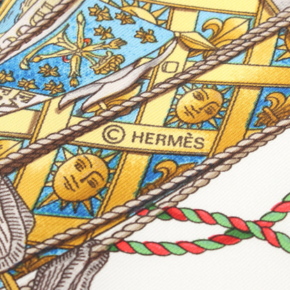 カレ90 LES TAMBOURS スカーフ シルク レッド マルチカラー エルメス 財布・小物 HERMES