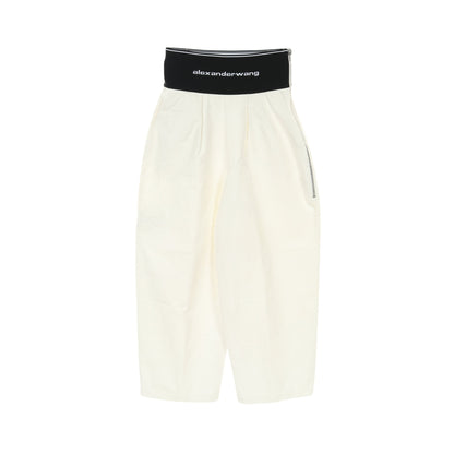 Carrot Trousers パンツ コットン ナイロン ホワイト アレキサンダーワン ボトムス ALEXANDER WANG