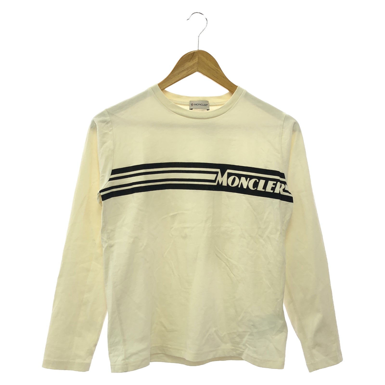 カットソー カットソー コットン アイボリー モンクレール トップス MONCLER