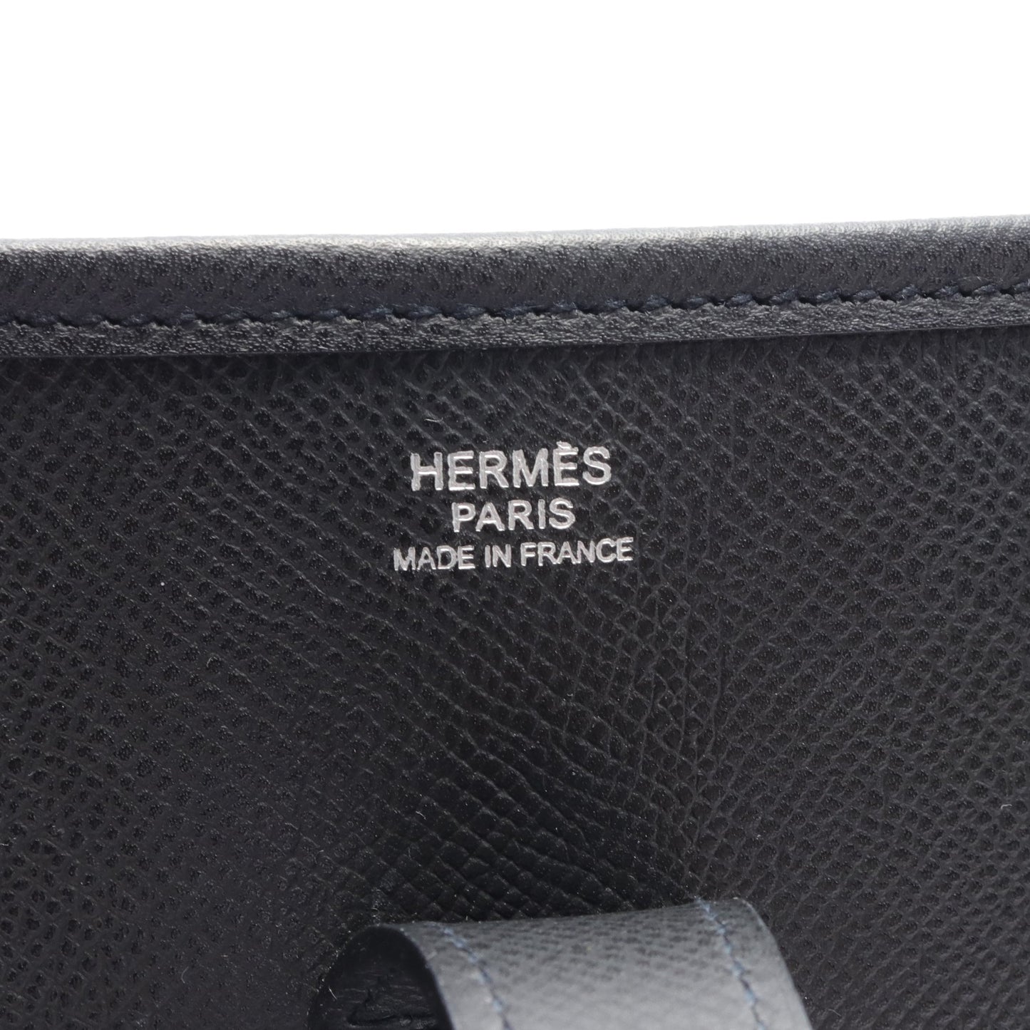 エヴリン 1 アン GM ショルダーバッグ ヴォーエプソン ブラック シルバー金具 □K刻印 エルメス バッグ HERMES