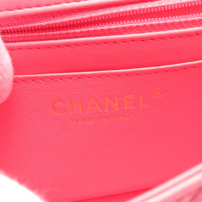 ミニマトラッセ20 チェーンショルダーバッグ レザー ピンク ゴールド金具 シャネル バッグ CHANEL