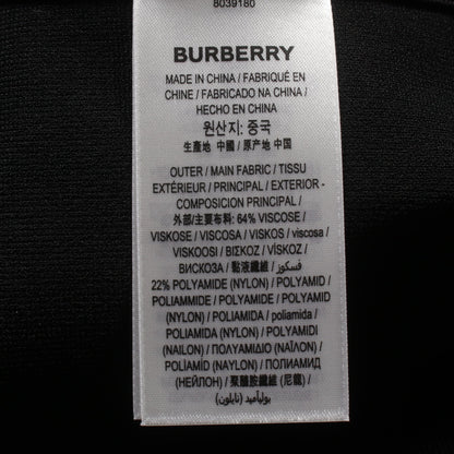 ニットワンピース 長袖 ビスコース ブラック バーバリー ワンピース BURBERRY