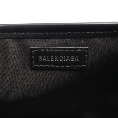 ネイビーカバ XS ハンドバッグ キャンバス レザー アイボリー ブラック バレンシアガ バッグ BALENCIAGA