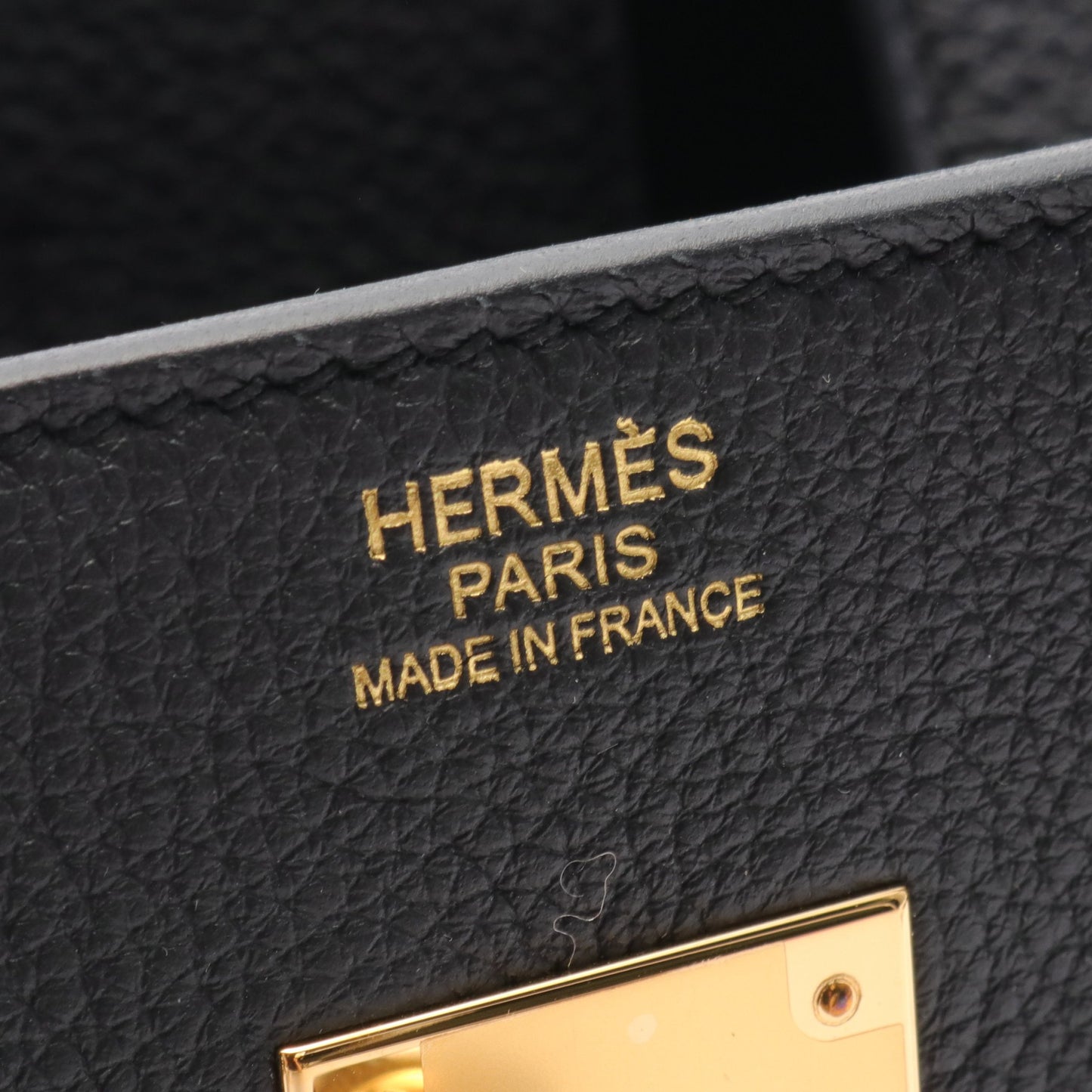 バーキン30 ハンドバッグ トゴ ブラック ゴールド金具 W刻印 エルメス バッグ HERMES