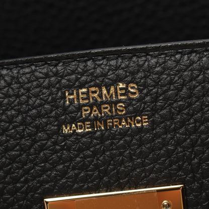 バーキン30 ハンドバッグ トゴ ブラック ゴールド金具 W刻印 エルメス バッグ HERMES