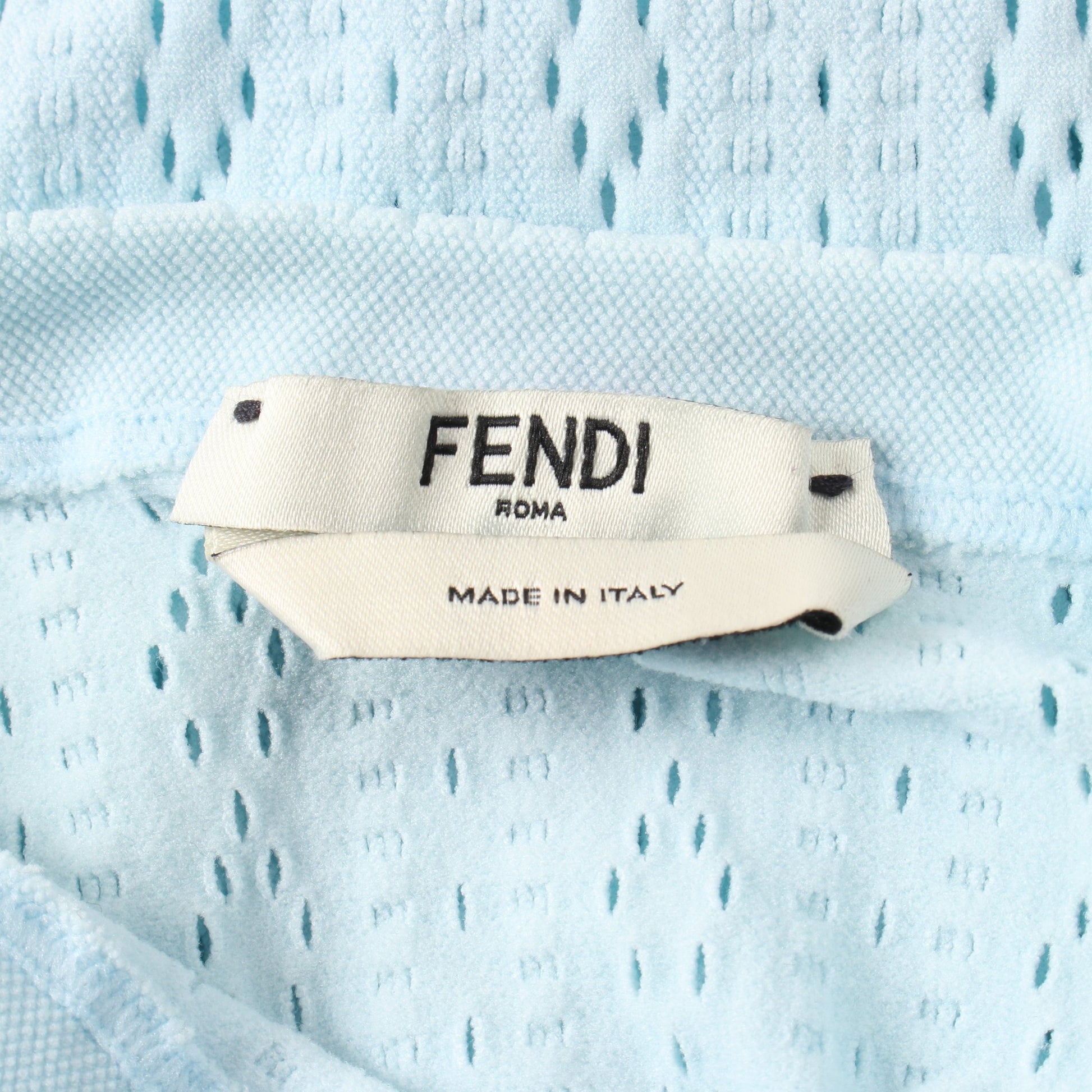 ニットワンピース ナイロン ライトブルー フェンディ ワンピース FENDI