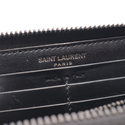 ラウンドファスナー長財布 レザー ブラック サンローランパリ 財布・小物 SAINT LAURENT PARIS