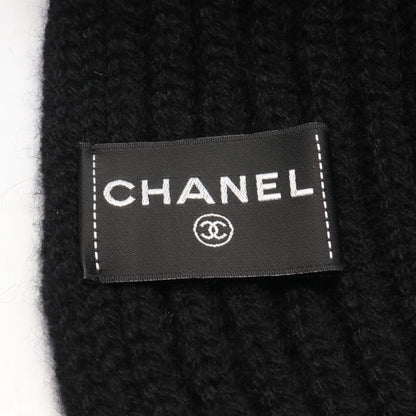 マフラー ロゴ カシミヤ ブラック スパンコール シャネル 財布・小物 CHANEL