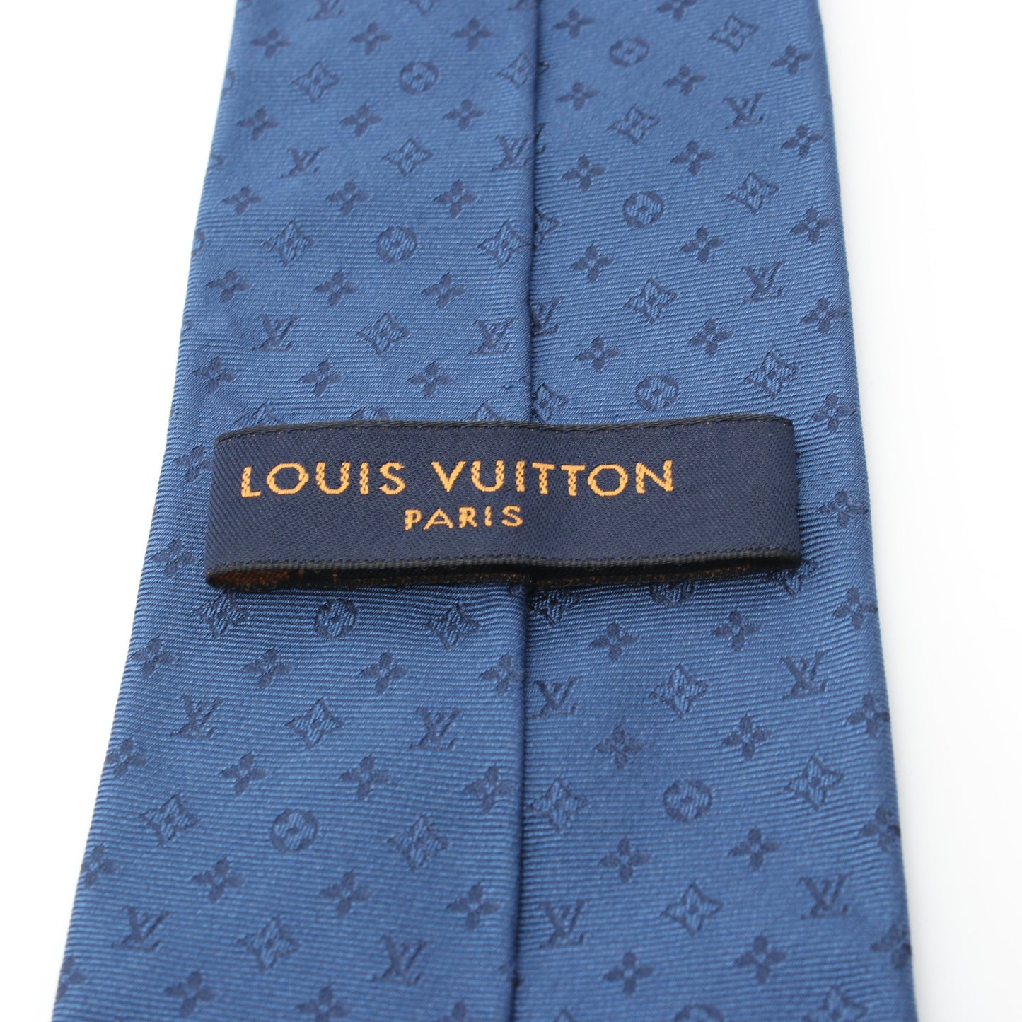 ネオ モノグラミッシム 8CM ブルーマリーヌ ネクタイ シルク ダークブルー ルイヴィトン 財布・小物 LOUIS VUITTON