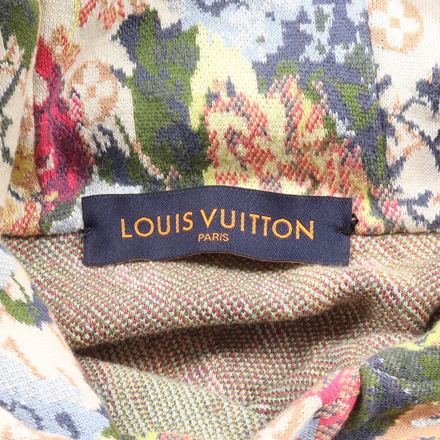 ジャガードモノグラムフラワー プルオーバーパーカー コットン アイボリー マルチカラー ルイヴィトン トップス LOUIS VUITTON