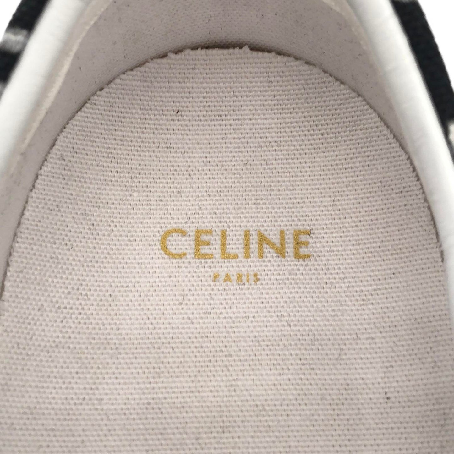 スリッポン コットン ブラック セリーヌ シューズ CELINE