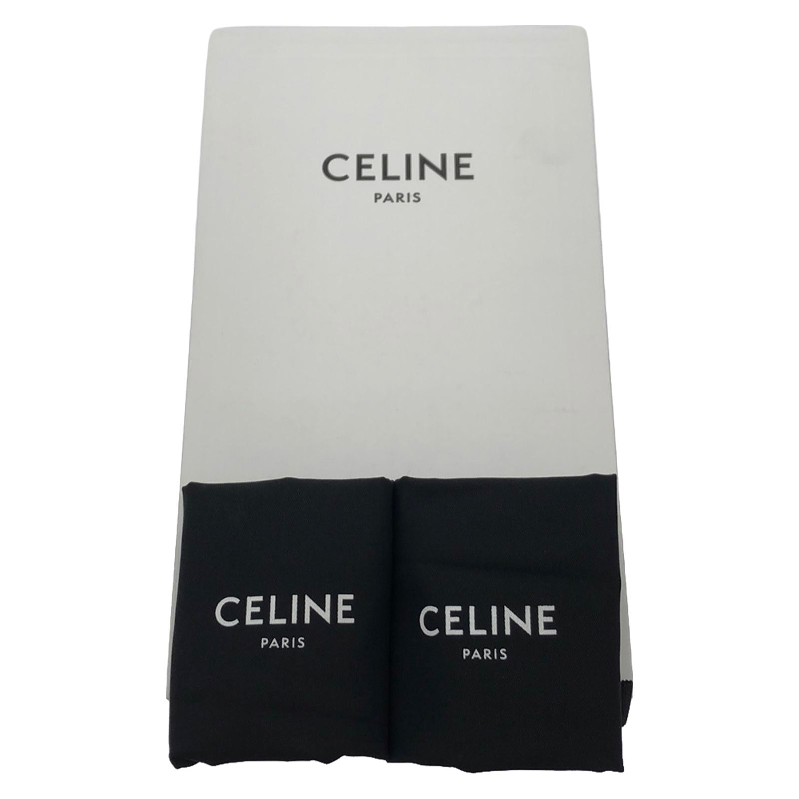 スリッポン コットン ブラック セリーヌ シューズ CELINE