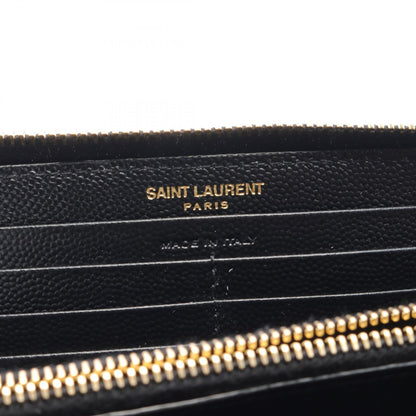 YSLロゴ ラウンドファスナー長財布 レザー ブラック サンローラン 財布・小物 Saint Laurent