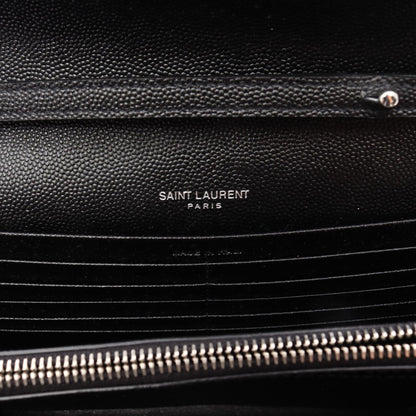 カサンドラ クラシック ショルダーバッグ レザー ブラック サンローラン バッグ Saint Laurent