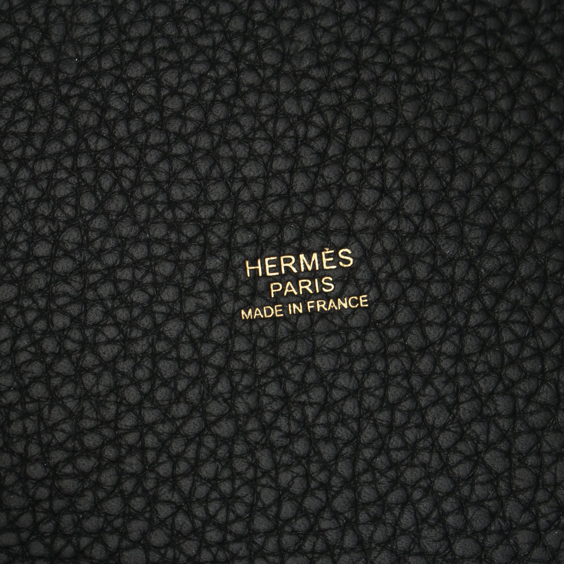 ピコタンロックMM ハンドバッグ トリヨンクレマンス ブラック ゴールド金具 Y刻印 エルメス バッグ HERMES