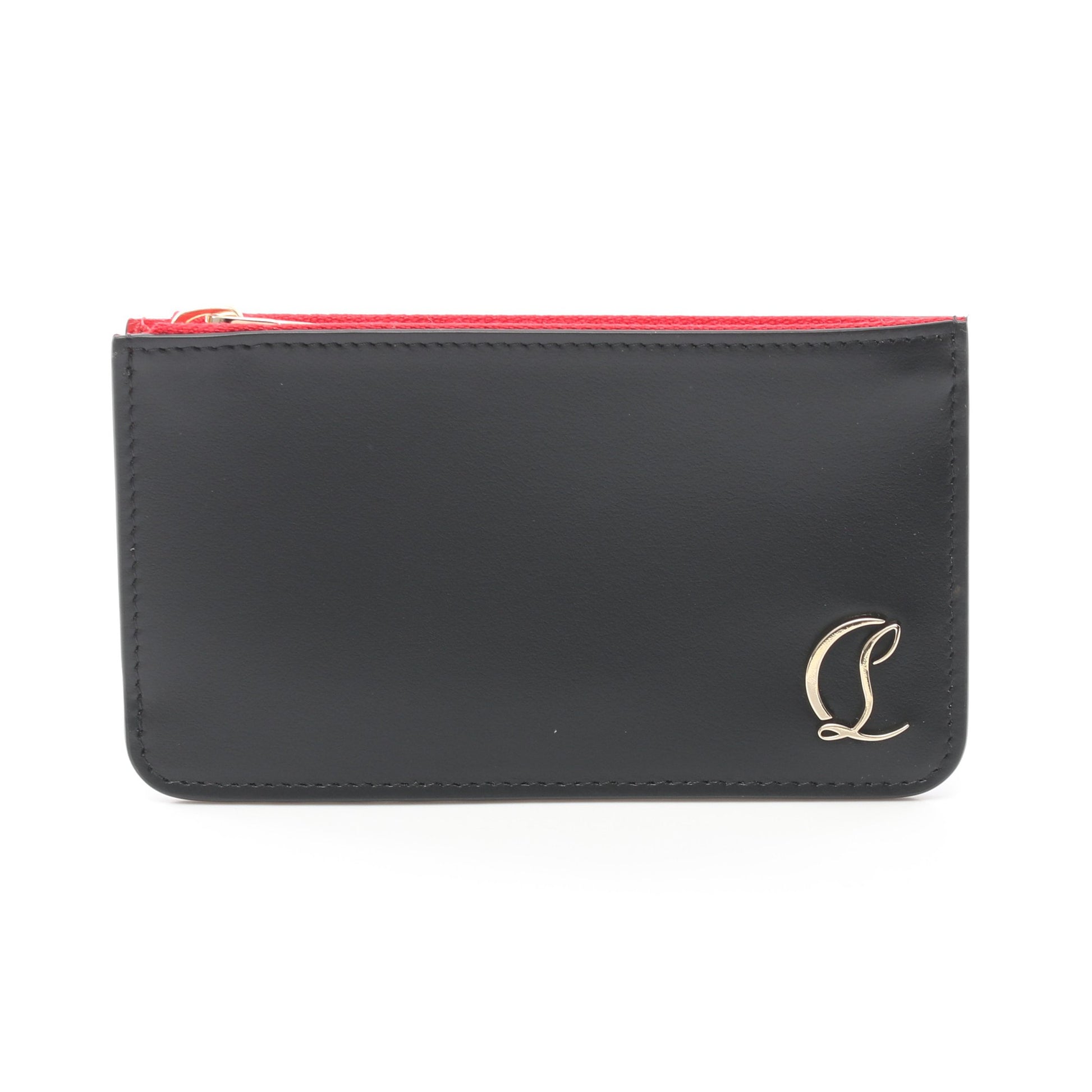 LOUBI54 ZIPPED CARD HOLDER ルビ54 カードケース レザー ブラック レッド クリスチャンルブタン 財布・小物 Christian Louboutin