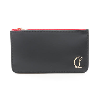 LOUBI54 ZIPPED CARD HOLDER ルビ54 カードケース レザー ブラック レッド クリスチャンルブタン 財布・小物 Christian Louboutin