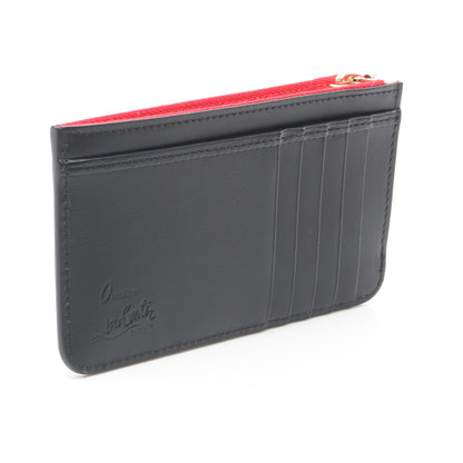 LOUBI54 ZIPPED CARD HOLDER ルビ54 カードケース レザー ブラック レッド クリスチャンルブタン 財布・小物 Christian Louboutin