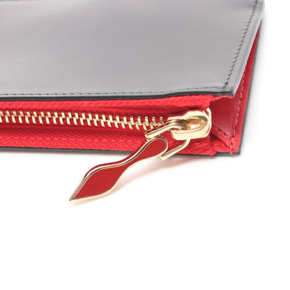 LOUBI54 ZIPPED CARD HOLDER ルビ54 カードケース レザー ブラック レッド クリスチャンルブタン 財布・小物 Christian Louboutin