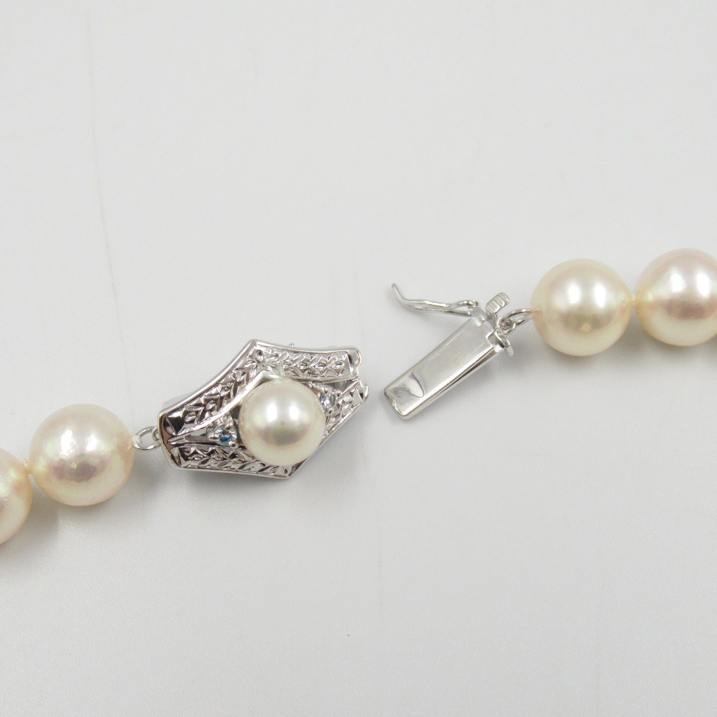 アコヤパール ネックレス ネックレス ダイヤモンド K14WG/パール ホワイト タサキ アクセサリー TASAKI