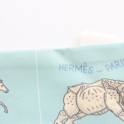 ツイリー Hermes Parade ヴェールアマンド マロン ジョーヌ リボン スカーフ シルク ライトグリーン マルチカラー エルメス 財布・小物 HERMES