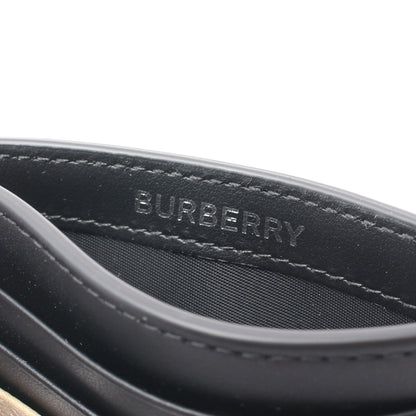 チェック カードケース PVC レザー ベージュ ブラック マルチカラー マネークリップ付き バーバリー 財布・小物 BURBERRY