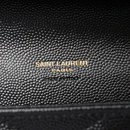 モノグラム クラッチバッグ レザー ブラック サンローランパリ バッグ SAINT LAURENT PARIS