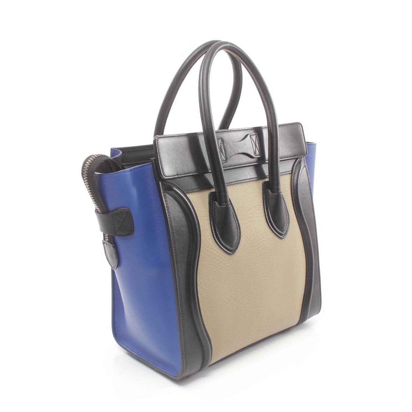 ラゲージ マイクロショッパー ハンドバッグ トートバッグ レザー ブラック ブルー ベージュ セリーヌ バッグ CELINE