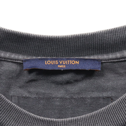 インサイドアウト Tシャツ クルーネック コットン ダークグレー ルイヴィトン トップス LOUIS VUITTON