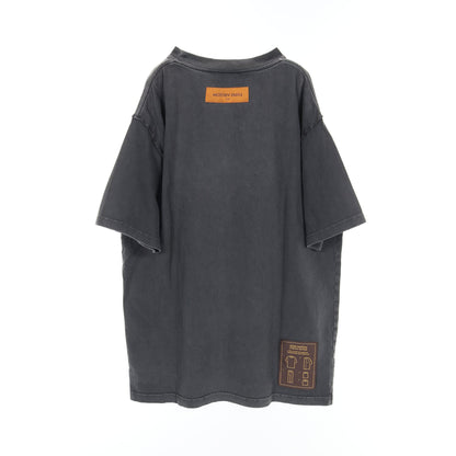 インサイドアウト Tシャツ クルーネック コットン ダークグレー ルイヴィトン トップス LOUIS VUITTON