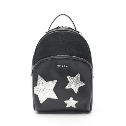 Frida Star バックパック リュックサック レザー ブラック シルバー スパンコール フルラ バッグ FURLA