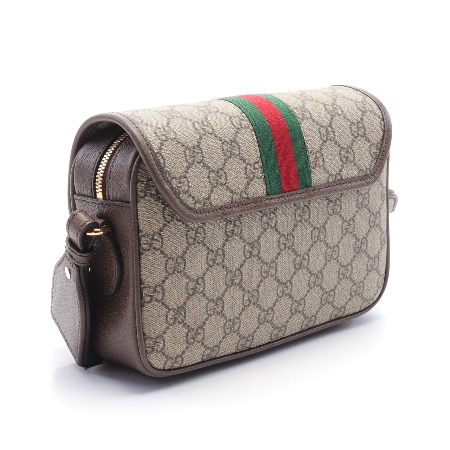 オフィディア スモール GGスプリーム ショルダーバッグ PVC レザー ベージュ ブラウン 2WAY グッチ バッグ GUCCI